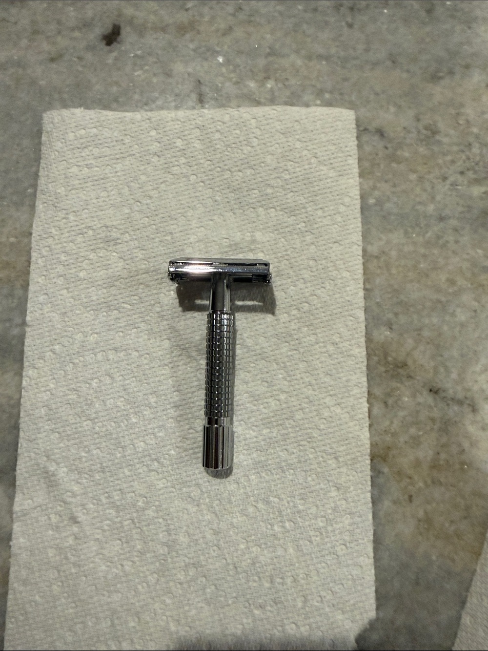 Stainless Steel Double Edge Safety Razor - Silver